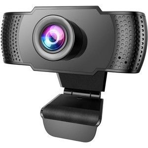 Anbes Webcam, HD 1080P Web Camera & USB PC Computer Webcam with Noise Canceling